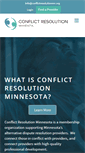 Mobile Screenshot of conflictresolutionmn.org